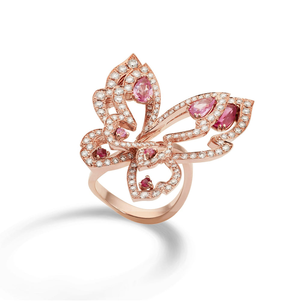 Double Butterfly ring