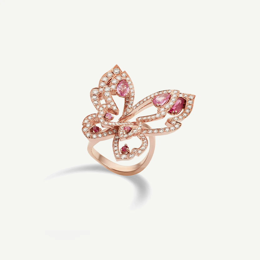 Double Butterfly ring