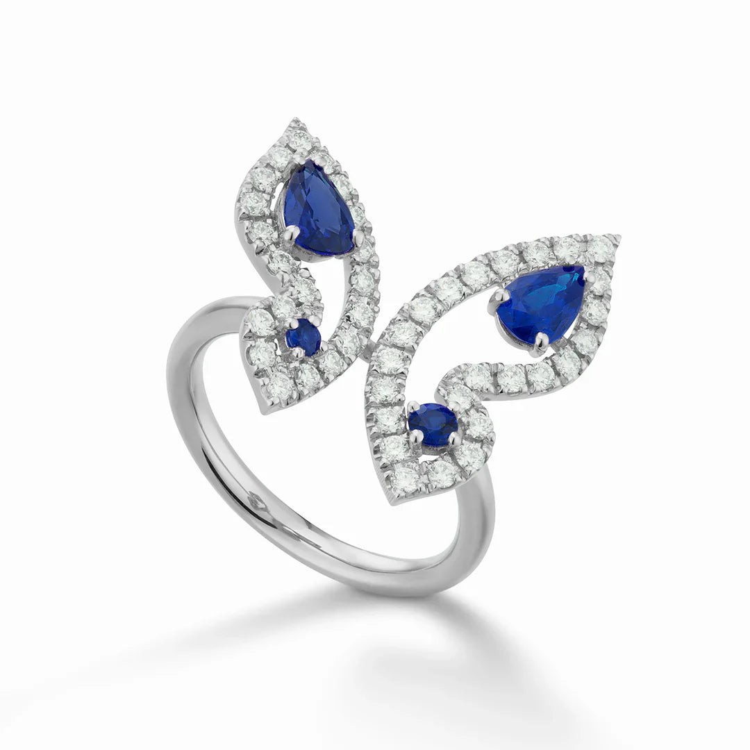 Blue Mariposa Ring