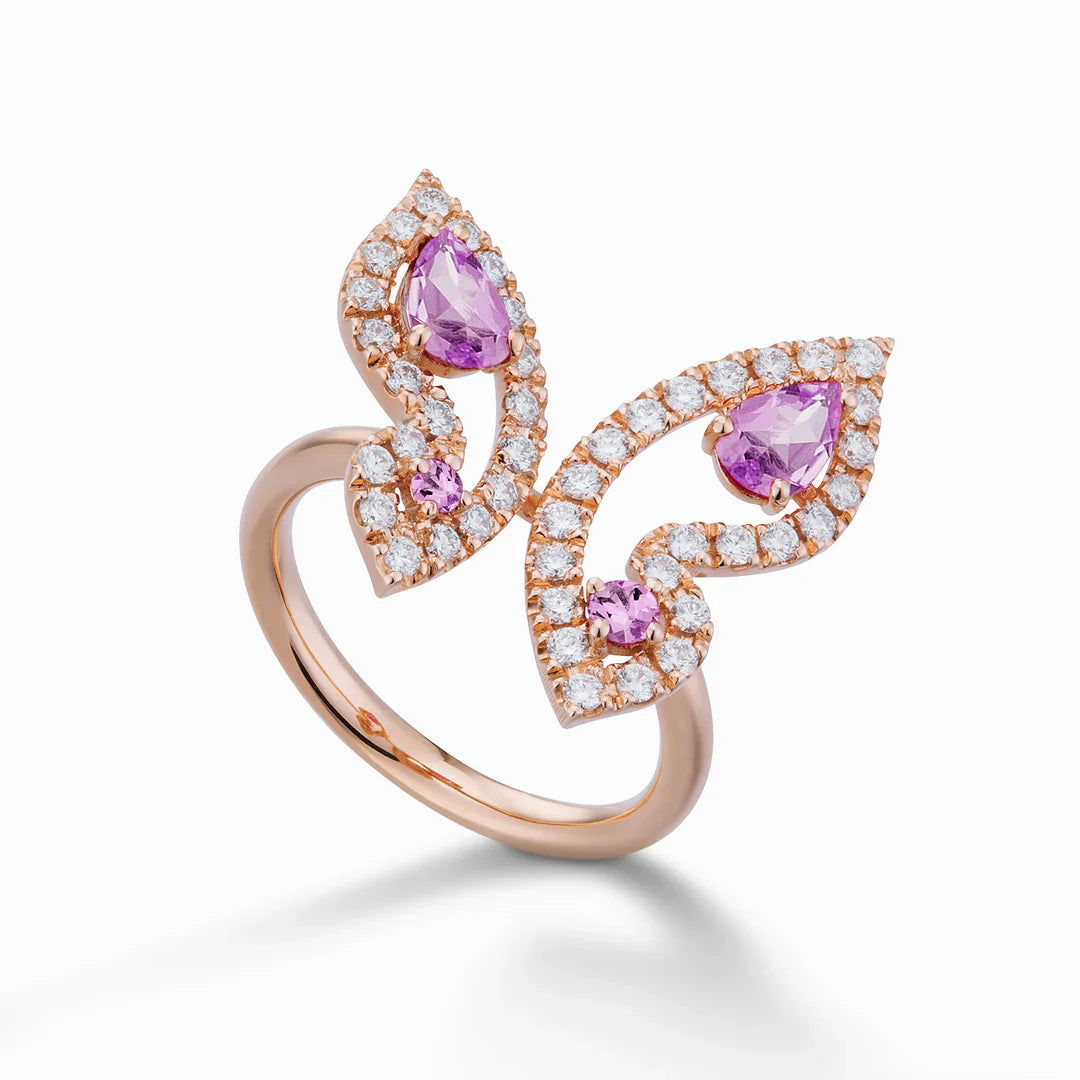Pink Mariposa Ring