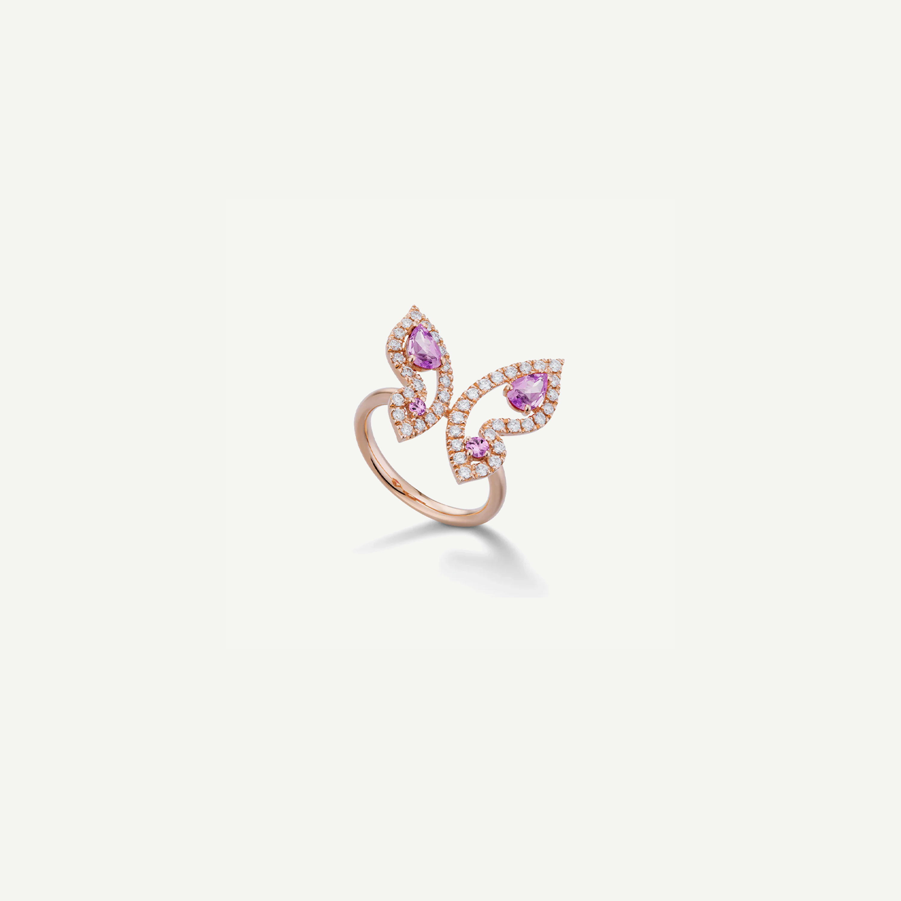 Pink Mariposa Ring