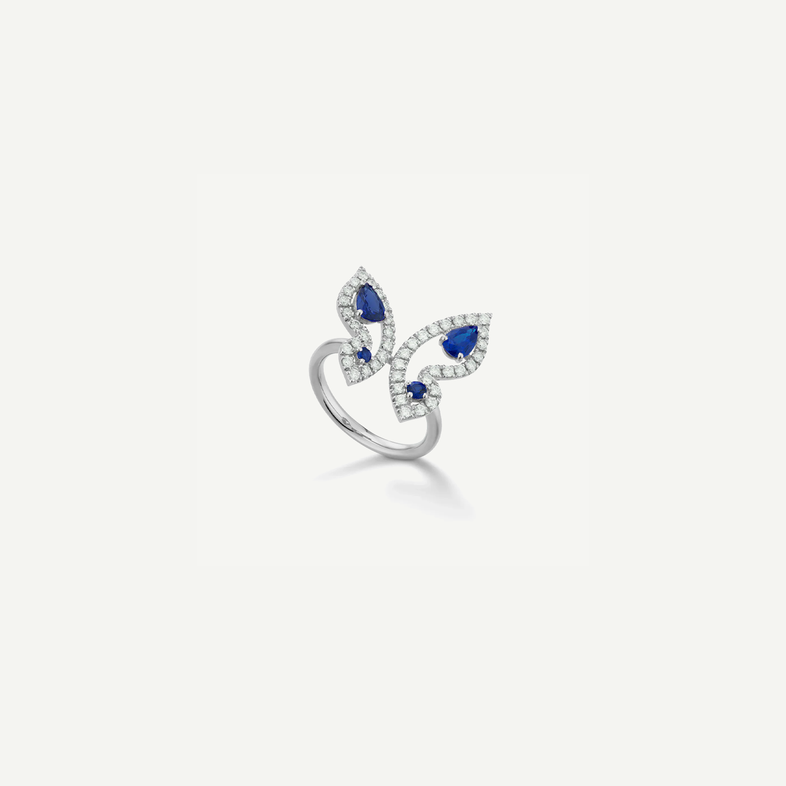Blue Mariposa Ring